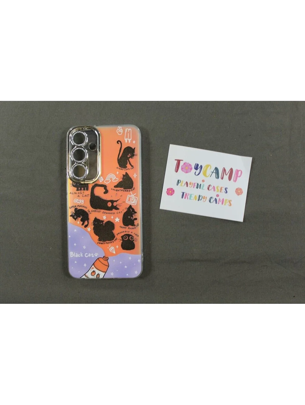 Cute Cat Design Galaxy S24 Plus Phone Case Playful Colors